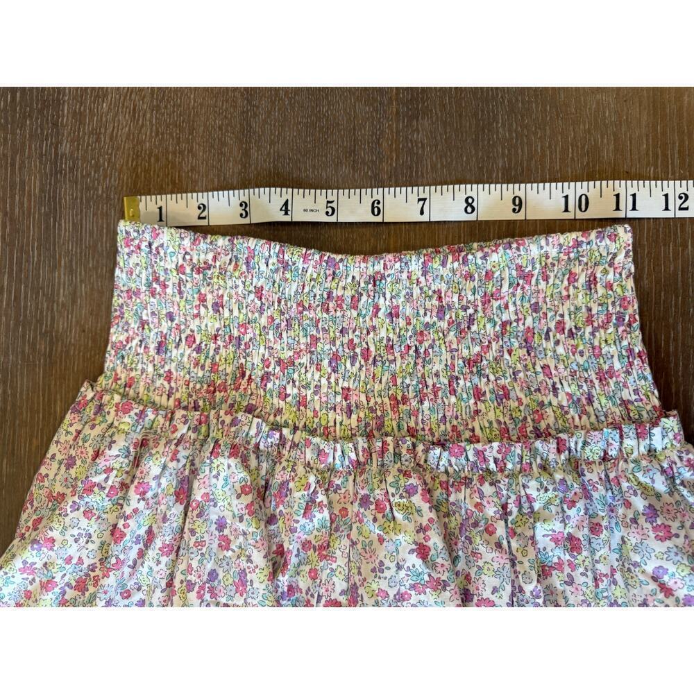 J.Marie Pink/Purple Floral Smocked Mini Skirt Women Size S - Picture 7 of 7